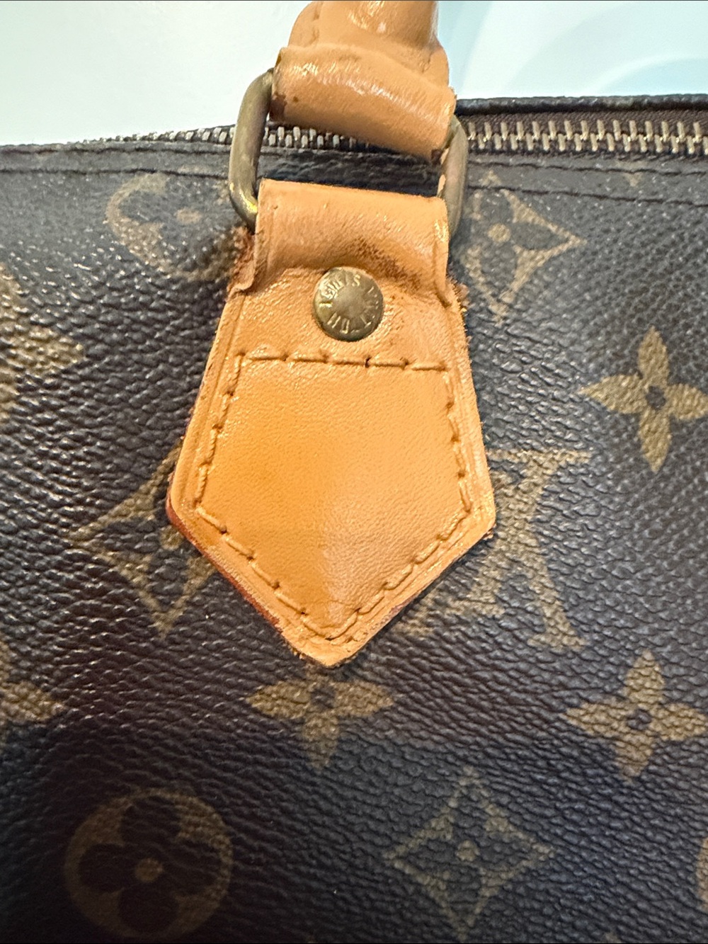 Louis Vuitton Brown Monogram Canvas Satchel with Tan Leather Handles - Picture 2 of 14